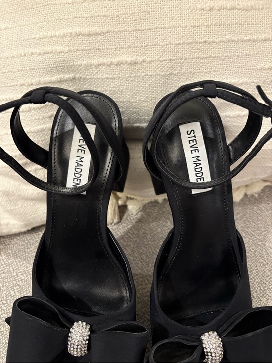 Steve Madden Aerin Bow Black Platform Sandals 🖤 💎 main image 7